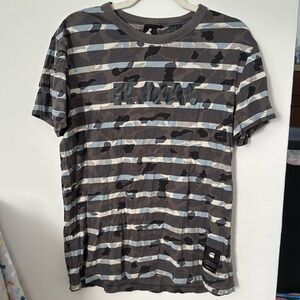 RAW Men’s Camo Striped T-Shirt